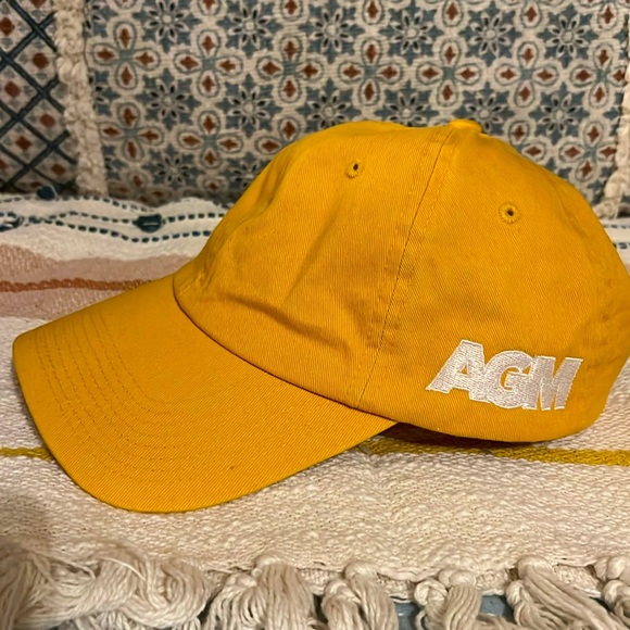 FAHRENHEIT HEADWEAR AGM monogram golden yellow ball cap hat - Picture 9 of 16